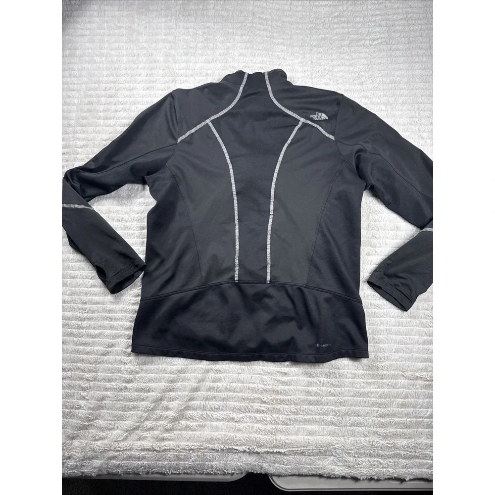 The North Face‎ Jacket Men L Black Flight Series Running Cycling Windstopper GUC